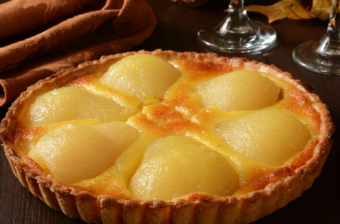 Tarte amandine aux poires