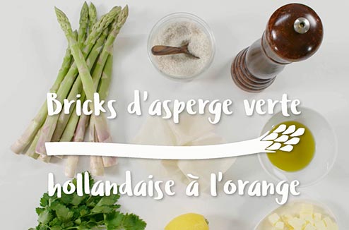 Asperge ou blancs de poireaux vapeur, sauce hollandaise au citron vert