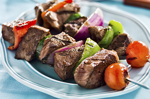 Brochettes de boeuf à la plancha