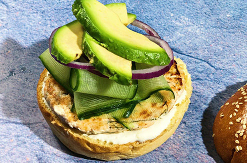 Les burgers au saumon