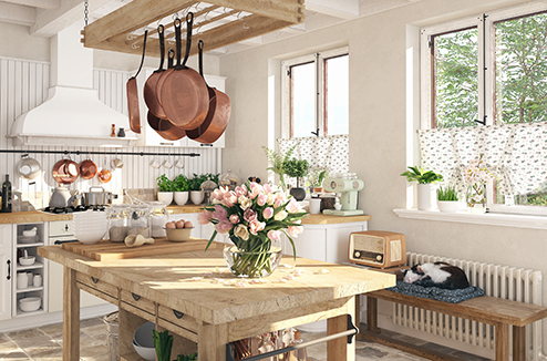 La cuisine style campagne a la cote !