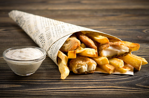 Fish and chips à l'heure anglaise