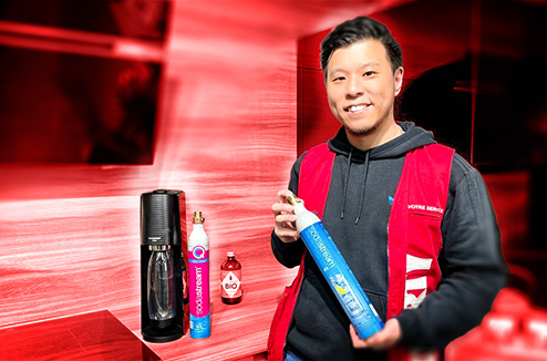 Comment échanger votre cylindre de gaz Sodastream ?