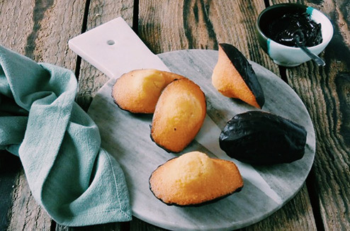 Madeleine coque au chocolat