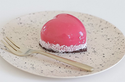 Cœur framboise chocolaté