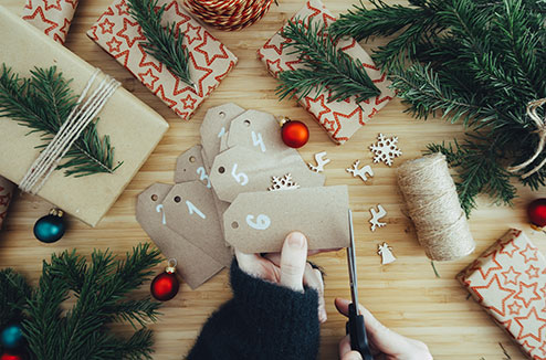 Calendrier de l'Avent fait maison