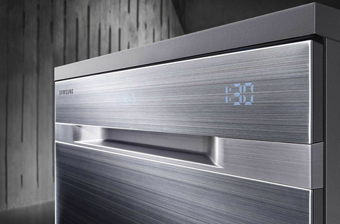 Le lave-vaisselle Samsung Water Wall : aucune saleté ne lui résiste !