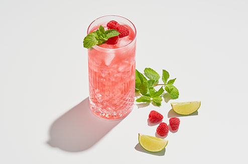 Recette virgin mojito aux framboises pour 6 personnes
