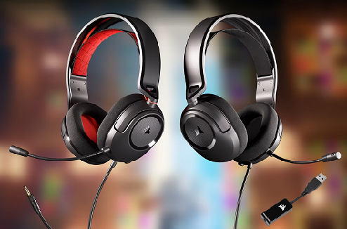 casque Corsair h35 Surround V2 exposé dans 2 coloris