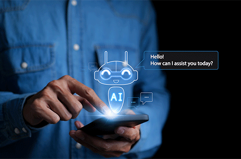 Un homme sur son smartphone