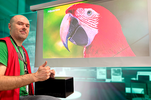 Test du vidéoprojecteur compact Hisense C1