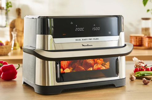 On vous présente l'airfryer Moulinex Easy Fry Dual Flex !