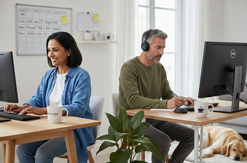 Comment travailler ou télétravailler en couple ? 